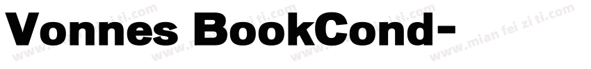 Vonnes BookCond字体转换